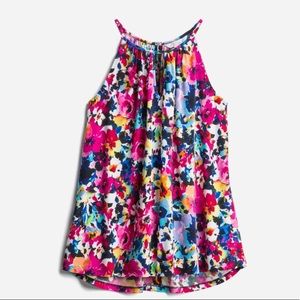 London Times Colorful Halter Knit Top